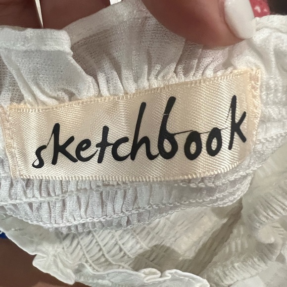 White Ruffle Top - Picture 3 of 3